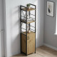 Етажерка 3/34 Ferrum-decor Серії Конект із тумбою 144x34x28 Чорний ДСП Артизан (FRD-104426) - фото 1