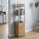 Етажерка 3/34 Ferrum-decor Серії Конект із тумбою 144x34x28 Сірий ДСП Артизан (FRD-104440) - фото 1