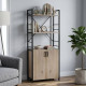 Етажерка 3/60 Ferrum-decor Серії Конект із тумбою 144x60x28 Чорний ДСП Сан-Марино (FRD-104443) - фото 1
