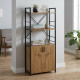 Етажерка 3/60 Ferrum-decor Серії Конект із тумбою 144x60x28 Чорний ДСП Артизан (FRD-104447) - фото 1