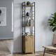 Етажерка 4/34 Ferrum-decor Серії Конект із тумбою 179x34x28 Чорний ДСП Артизан (FRD-104468) - фото 1
