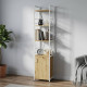 Етажерка 4/34 Ferrum-decor Серії Конект із тумбою 179x34x28 Білий ДСП Артизан (FRD-104475) - фото 1