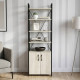 Етажерка 4/60 Ferrum-decor Серії Конект із тумбою 179x60x28 Чорний ДСП Сонома (FRD-104487) - фото 1
