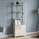 Етажерка 4/60 Ferrum-decor Серії Конект із тумбою 179x60x28 Білий ДСП Сонома (FRD-104494) - фото 1