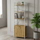 Етажерка 4/60 Ferrum-decor Серії Конект із тумбою 179x60x28 Білий ДСП Артизан (FRD-104496) - фото 1