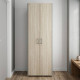 Шафа Гардероб Уні секція 7 серії Конект Ferrum-decor 220x60x50см Сірий метал ДСП Дуб Сонома 16 мм (FRD-104565) - фото 1
