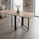 Стіл-книжка трансформер Оріон 2 Ferrum-decor 750x1520x730 Чорний метал ДСП Дуб Сан-Марино 16 мм (FRD-104584) - фото 1