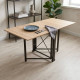 Стіл-книга трансформер Оріон 2 Ferrum-decor 750x1520x730 Чорний метал ДСП Дуб Сонома 16 мм (FRD-104586) - фото 1