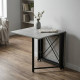 Стіл-книга трансформер Оріон 2 Ferrum-decor 750x1520x730 Чорний метал ДСП Бетон 16 мм (FRD-104589) - фото 1