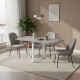 Стіл-книга трансформер Оріон 2 Ferrum-decor 750x1520x730 Білий метал ДСП Бетон 16 мм (FRD-104596) - фото 1