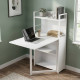 Стол книжка с этажеркой Практик 1 Ferrum-decor 1200x640x990 Белый металл ДСП Белое 16 мм (FRD-104618) - фото 1