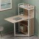 Стол книжка с этажеркой Практик 1 Ferrum-decor 1200x640x990 Белый металл ДСП Дуб Сан-Марино 16 мм (FRD-104619) - фото 1