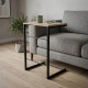 Столик приставной Терри Ferrum-decor 650x440x330 Черный металл ДСП Дуб Сонома 16 мм (FRD-104651) - фото 1