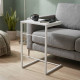 Столик приставной Терри Ferrum-decor 650x440x330 Белый металл ДСП Белое 16 мм (FRD-104655) - фото 1