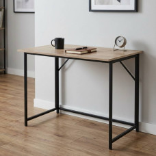 Стіл розкладний Моріс Ferrum-decor 75x100x60 Чорний метал ДСП Дуб Сонома 16 мм (FRD-104672)
