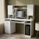 Стол компьютерный Анжело Ferrum-decor 1400x1422x600 ДСП Белое 16 мм (FRD-104704) - фото 1