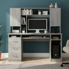 Стол компьютерный Анжело Ferrum-decor 1400x1422x600 ДСП Бетон 16 мм (FRD-104709)