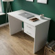 Стол компьютерный Винсент Ferrum-decor 750x1100x600 ДСП Белое 16 мм (FRD-104788) - фото 1