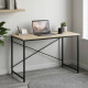 Стол письменный Line Лайт Ferrum-decor 75x100x50 Черный металл ДСП Дуб Сонома 16 мм (FRD-104839) - фото 1