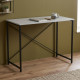 Стіл письмовий Line Лайт Ferrum-decor 75x100x60 Чорний метал ДСП Біле 16 мм (FRD-104843) - фото 1