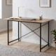Стол письменный Line Лайт Ferrum-decor 75x120x50 Черный металл ДСП Дуб Сан-Марино 16 мм (FRD-104851) - фото 1