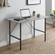 Стіл письмовий LINE Тайм Ferrum-decor 75x100x60 Чорний метал ДСП Бетон 16 мм (FRD-104877) - фото 1