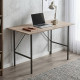 Стіл письмовий Line Тайм Ferrum-decor 75x120x60 Чорний метал ДСП Дуб Сан-Марино 16 мм (FRD-104886) - фото 1