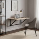 Стіл розкладний Олександр 4 Ferrum-decor 750x600x700 Чорний метал ДСП Дуб Сонома 16 мм (FRD-104895) - фото 1