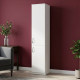 Пенал Анжело Ferrum-decor на 5 полиць із 2 дверима 1900x400x380 ДСП Біле 16 мм (FRD-104917) - фото 1