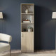 Пенал Анжело Ferrum-decor на 4 полиці з 1 дверима 1900x500x380 ДСП Дуб Сонома 16 мм (FRD-104951) - фото 1
