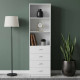 Шафа Анжело Ferrum-decor на 3 полиці з 4 ящики 1900x600x380 ДСП Біле 16 мм (FRD-104983) - фото 1