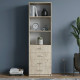 Шкаф Анжело Ferrum-decor на 3 полки с 4 ящика 1900x600x380 ДСП Дуб Сан-Марино 16 мм (FRD-104984) - фото 1