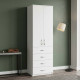 Шкаф Анжело Ferrum-decor на 3 полок с 2 дверями и 4 ящика 1900x600x380 ДСП Белое 16 мм (FRD-104989) - фото 1