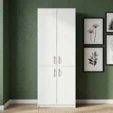 Шкаф Анжело Ferrum-decor на 5 полок с 4 дверями 1900x600x380 ДСП Белое 16 мм (FRD-105001)