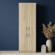Шкаф Анжело Ferrum-decor на 5 полок с 4 дверями 1900x600x380 ДСП Дуб Сонома 16 мм (FRD-105004) - фото 1