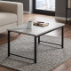 Стіл журнальний приставний Террі Комбо Ferrum-decor 345x662x440 Чорний метал ДСП Бетон 16 мм (FRD-105142) - фото 1