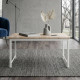 Стіл журнальний приставний Террі Комбо Ferrum-decor 345x662x440 Білий метал ДСП Дуб Сан-Марино 16 мм (FRD-105144) - фото 1
