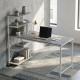 Компьютерный стол Ferrum-decor Джек 75x120x70 Белый ДСП Бетон (FRD-105317) - фото 1
