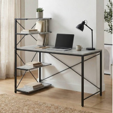 Компьютерный стол Ferrum-decor Джек 75x120x70 Черный ДСП Бетон (FRD-105319)
