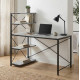 Компьютерный стол Ferrum-decor Джек 75x120x70 Черный ДСП Бетон (FRD-105319) - фото 1
