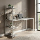Компьютерный стол Ferrum-decor Джек 75x140x70 Белый ДСП Бетон (FRD-105320) - фото 1