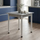 Стіл кухонний Ferrum-decor Агата 75x70x70 Білий ДСП Бетон 16мм (FRD-105555) - фото 1
