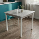 Стіл кухонний Ferrum-decor Агата 75x90x90 Білий ДСП Бетон 16мм (FRD-105561) - фото 1