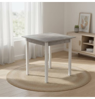 Стол кухонный Ferrum-decor Диего 75x80x80 Белый ДСП Бетон 16мм (FRD-105576)