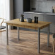Стіл кухонний Ferrum-decor Маріо 75x120x60 Сірий ДСП Дуб Артизан 16мм (FRD-105725) - фото 1