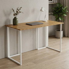 Комп'ютерний стіл Ferrum-decor Ханна 75x140x60 білий ДСП Дуб Артизан 16мм (FRD-106224)