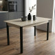 Стіл кухонний Ferrum-decor Маріо 75x120x60 Чорний ДСП Сонома 16мм (FRD-106324) - фото 1