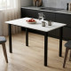 Стіл універсальний Knap Ferrum-decor 75x120x60 Чорний метал ДСП Білий 16 мм (FRD-106346) - фото 1