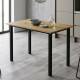 Стіл універсальний Knap Ferrum-decor 75x120x60 Чорний метал ДСП Дуб Артизан 16 мм (FRD-106351) - фото 1