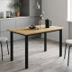 Стіл універсальний Knap Ferrum-decor 75x120x70 Чорний метал ДСП Дуб Артизан 16 мм (FRD-106375) - фото 1